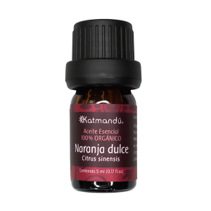 Frasco de aceite esencial de naranja dulce certificado orgánico, 5 ml