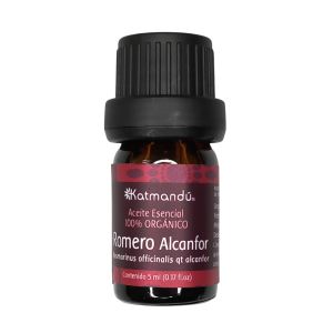 Frasco de aceite esencial de romero alcanfor certificado orgánico, 5 ml