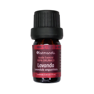 Frasco de aceite esencial de lavanda certificado orgánico, 5 ml